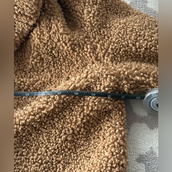 Zara teddy bear boucle coat - size small - Picture 4 of 5